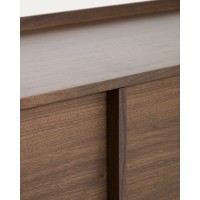 Комод Onix с отделкой из орехового шпона темного цвета, 100 x 80 см