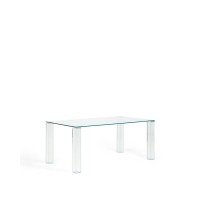 Стол Adularia из прозрачного закаленного стекла 160 x 90 см