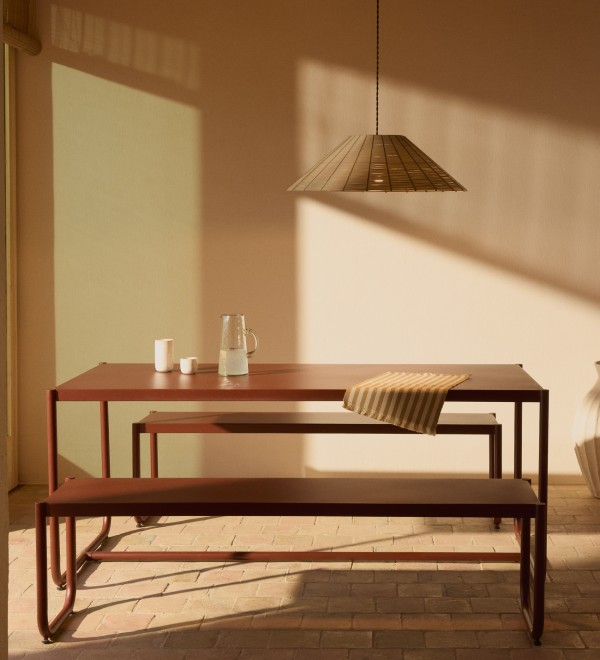 Абажур Saranella для уличного светильника из светло-серого искусственного ротанга, 70 см
