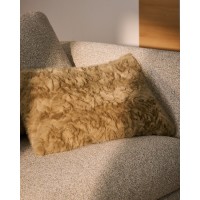 Чехол для подушки Oruma из искусственного меха светло-коричневого цвета, 60 x 40 см