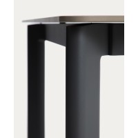 Уличный стол Anafi из спеченного камня и графитового алюминия 180 x 90см