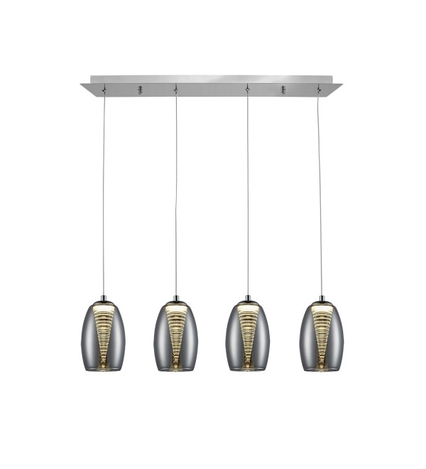 Подвесной светильник Nebula 4L LED хром