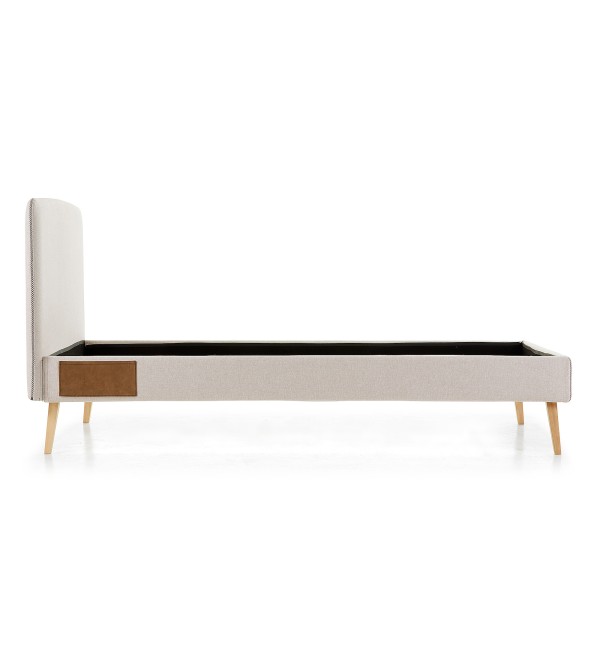 Кровать Lydia 90х190 бежевая