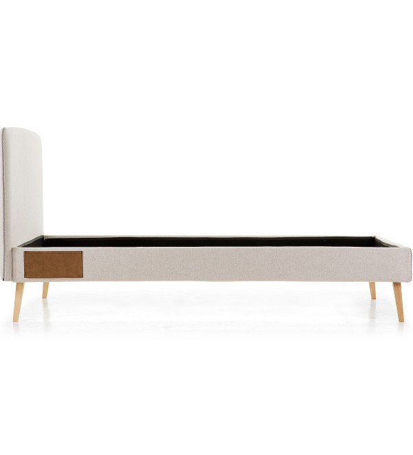 Кровать Lydia 90х190 бежевая