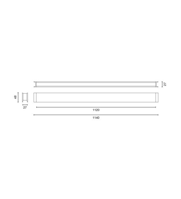 LUVA DECO Потолочный светильник 1120 12W 4000K черный