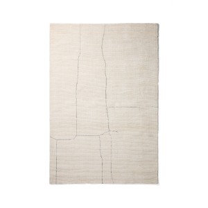 Ковер Lisdan из синтетического волокна цвета экрю 160 x 230 см