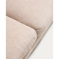 3-местный диван Gala из микробукле бежевого цвета, 210 см