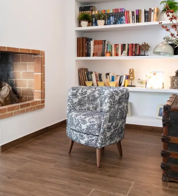 Кресло Peque Wood Legs ткань ALBERO 02 (S.5)