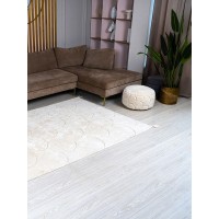 Хлопковый ковер Lillaland Узор чешуя натуральная 120*180
