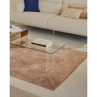 Журнальный столик Adularia из стекла прозрачного цвета 140 x 60