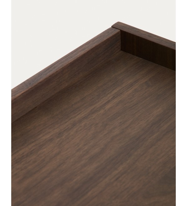 Комод Onix с отделкой из орехового шпона темного цвета, 150 x 80 см
