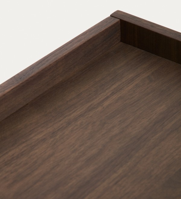Комод Onix с отделкой из орехового шпона темного цвета, 150 x 80 см