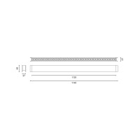 Потолочный светильник LUVA VISION 1120 16W 4000K белый CASAMBI