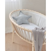 Подушка Noor в форме звезды синяя 44 x 30 см