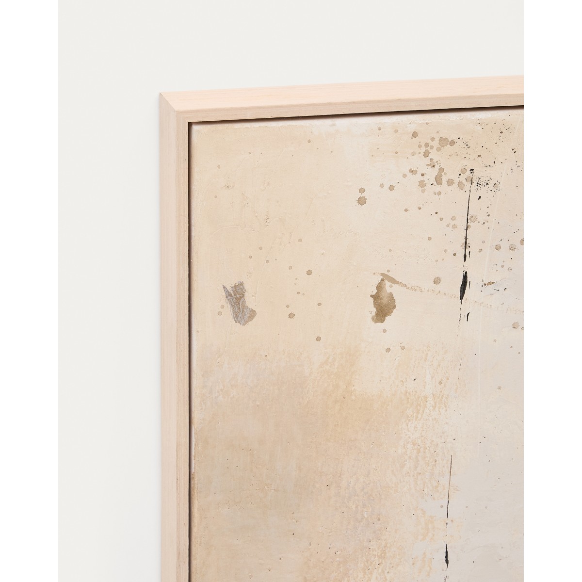 Silpa темно-бежевая абстрактная картина, 182 x 47 см