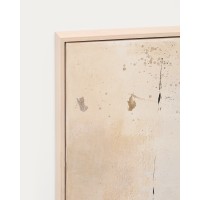 Silpa темно-бежевая абстрактная картина, 182 x 47 см