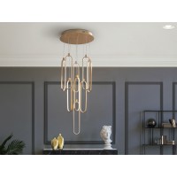 Люстра Colette 9L розовое золото