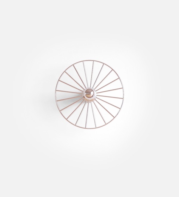 Бра Wheel 30 см хром + цоколь 5 см хром