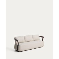 Уличный 3-х местный диван Tamaris из алюминия коричневого цвета, 217 см