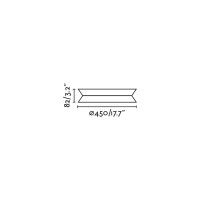 Потолочный светильник TENDER серый LED 24W 2700K