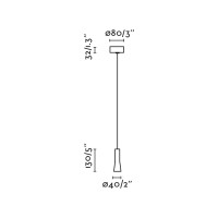 Подвесной светильник NINA черный LED 4W 2700K