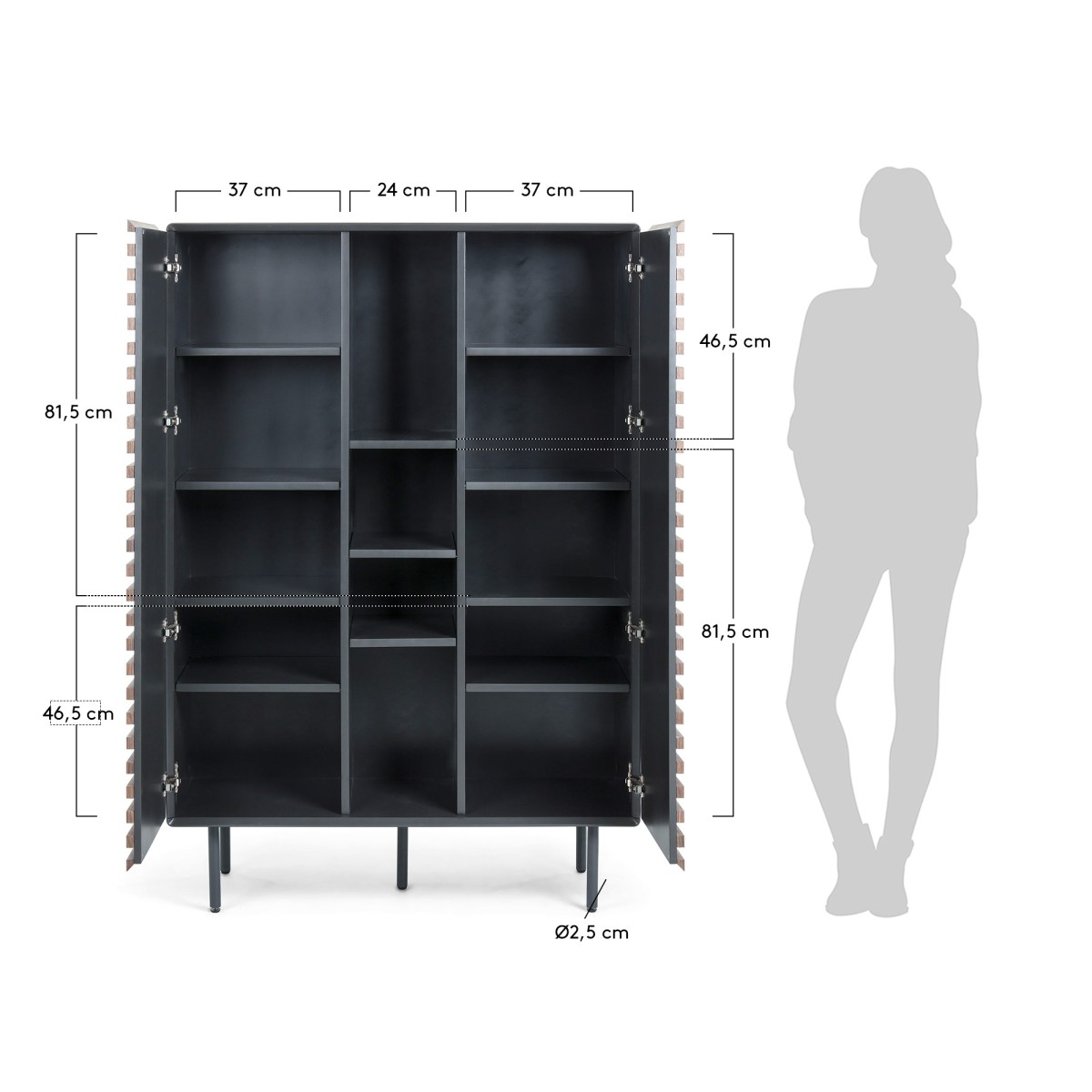 Буфет Mahon 105x155 ореховый шпон