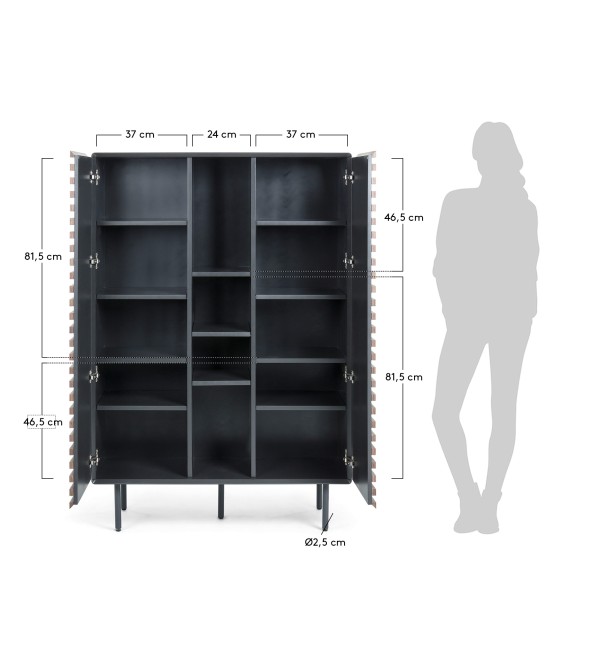 Буфет Mahon 105x155 ореховый шпон