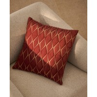 Чехол для подушки Branel из микровельвета бордовый с вышивкой, 45 x 45 см