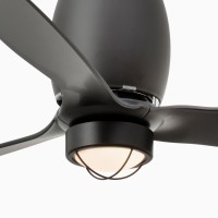 Матовый черный потолочный вентилятор Eterfan LED 128 см