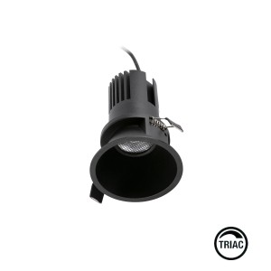 Встраиваемый светильник TULIPA DOWN SIM IP65 15W черный 36° 2700K CRI90 TRIAC