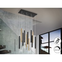 Подвесной светильник Varas 11L черный/золотой DIM