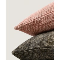 Чехол для подушки Machiel из вискозного жаккарда черно-белого цвета 50 x 50 см