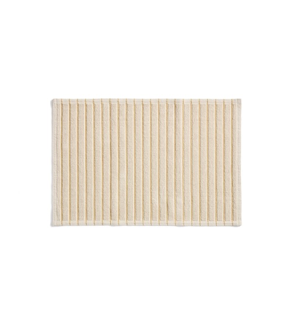 Хлопковый коврик для ванной Merade с желтыми полосками, 50 x 80 см