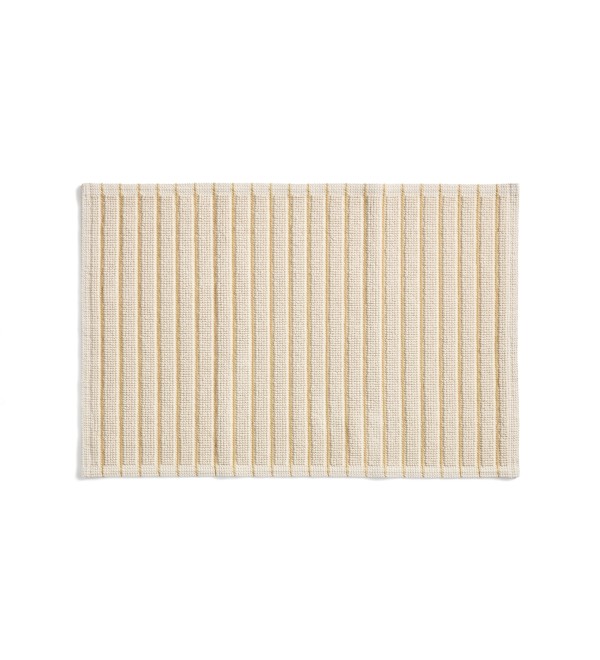 Хлопковый коврик для ванной Merade с желтыми полосками, 50 x 80 см