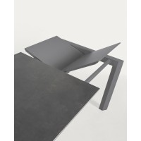 Стол Atta 160 (220) x90 графит керамический