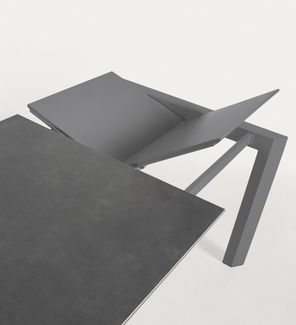 Стол Atta 160 (220) x90 графит керамический