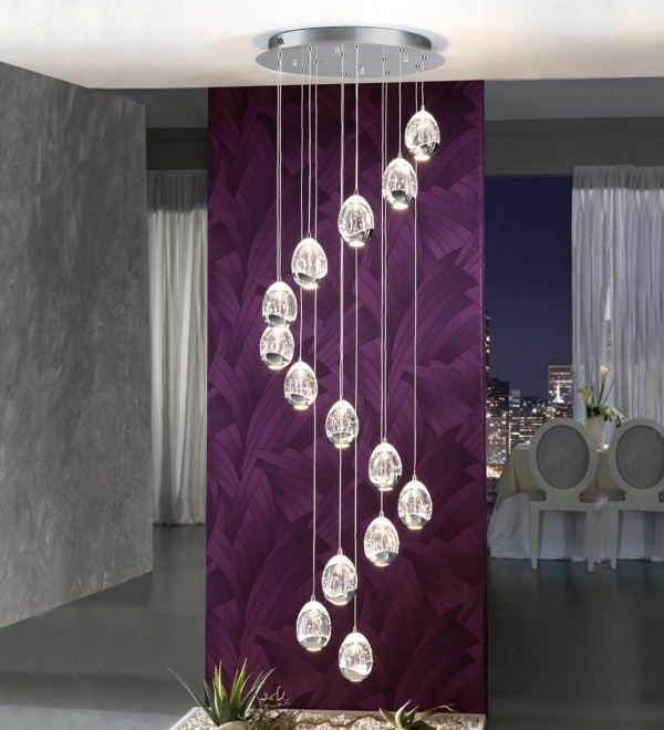 Люстра Rocio LED 14L DIM хром BLUETOOTH 