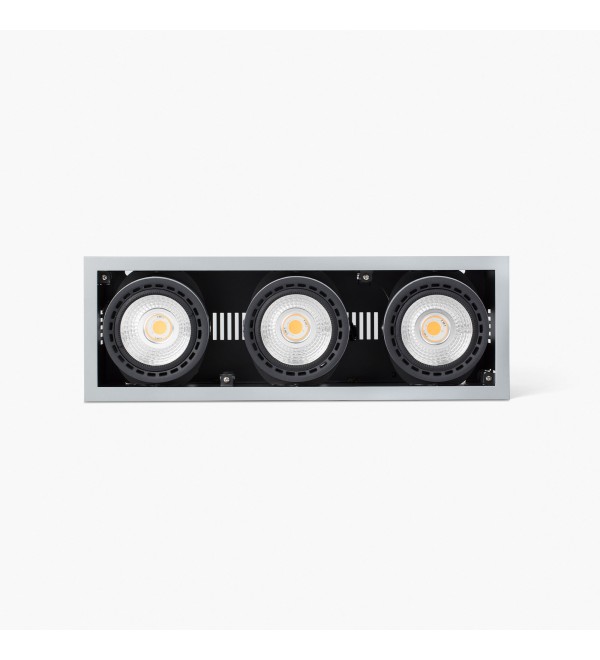 Встраиваемый светильник Mini Colin-3 серый LED CRI95 54-75W 3000K 56°