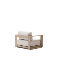 Кресло Ambra из массива акации со светлой отделкой