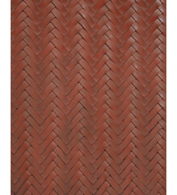 Изголовье кровати Natesa из массива тика и кожи 163 x 60 см