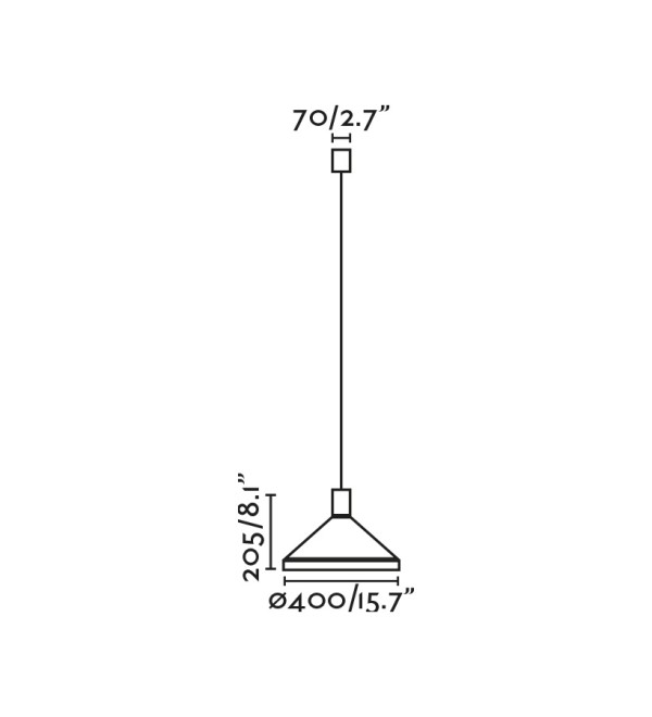 Подвесной светильник Kombo терракотовый Ø400 1X E27