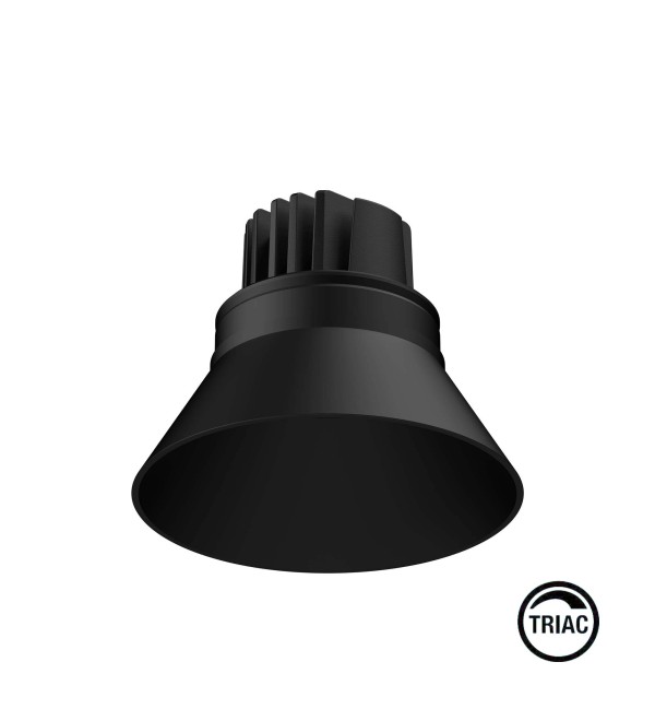 Встраиваемый светильник ELIOS BELL IP20 10W черный 50є 2700K TRIAC