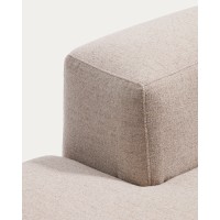 Трехместный диван Blok бежевого цвета из синели, 290 см