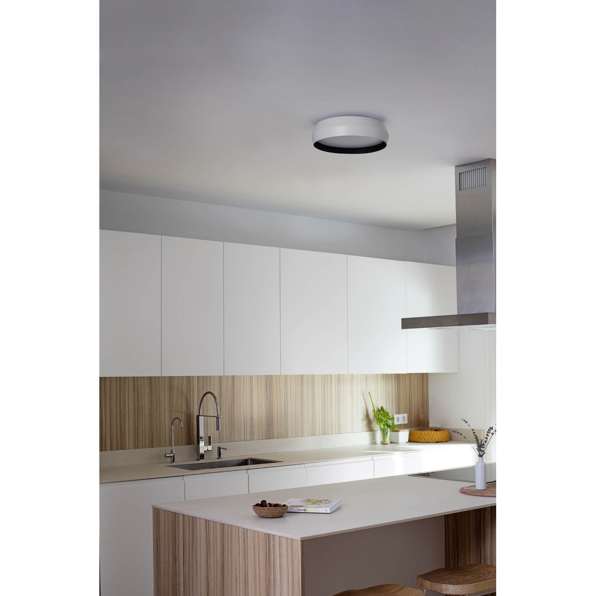 Shoku 350 Настенный/потолочный светильник белый/черный LED 24W 2700K DIM
