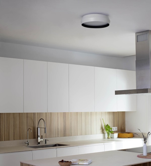 Shoku 350 Настенный/потолочный светильник белый/черный LED 24W 2700K DIM