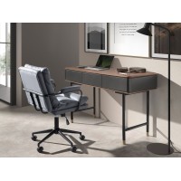Вращающееся офисное кресло 4155 из серой ткани