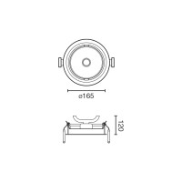 Потолочный светильник Optic LED 18 - 25W 4000K 56є