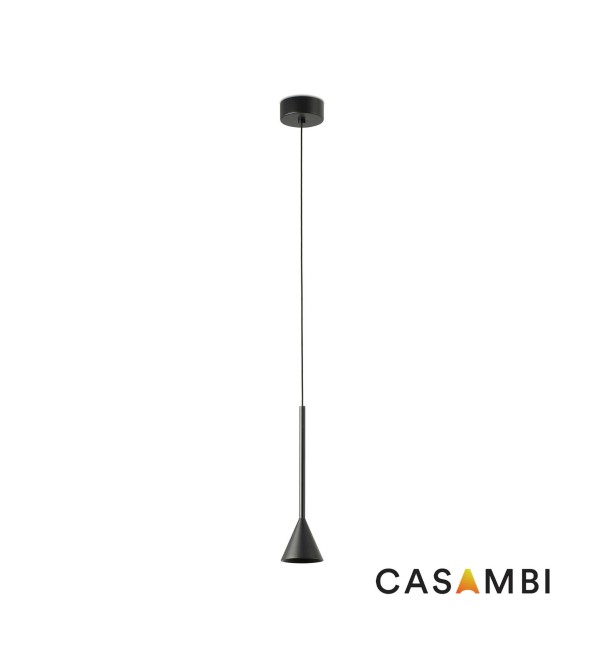 ANNA NESO Черный подвесной светильник 6 Вт 2700К CASAMBI