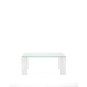 Журнальный столик Adularia из стекла прозрачного цвета 85 x 85
