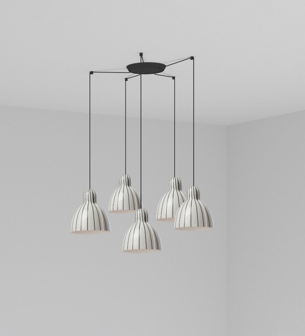Подвесной светильник VENICE 200 5L в полоску 1xE27 5L